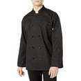 thumbnail image 2 of Uncommon Threads 0402-0110 Manteau de Chef 10 Boutons en Noir - 6XLarge, 2 of 4