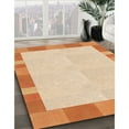 thumbnail image 3 of Ahgly Company Machine Washable Indoor Rectangle Transitional Deep Peach Orange Area Rugs, 4' x 6', 3 of 7