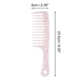 thumbnail image 2 of Unique Bargains 1 Pc Anti-Static Wide Tooth Comb for Curly Thin Hair Plastic Rose Red, 2 of 3