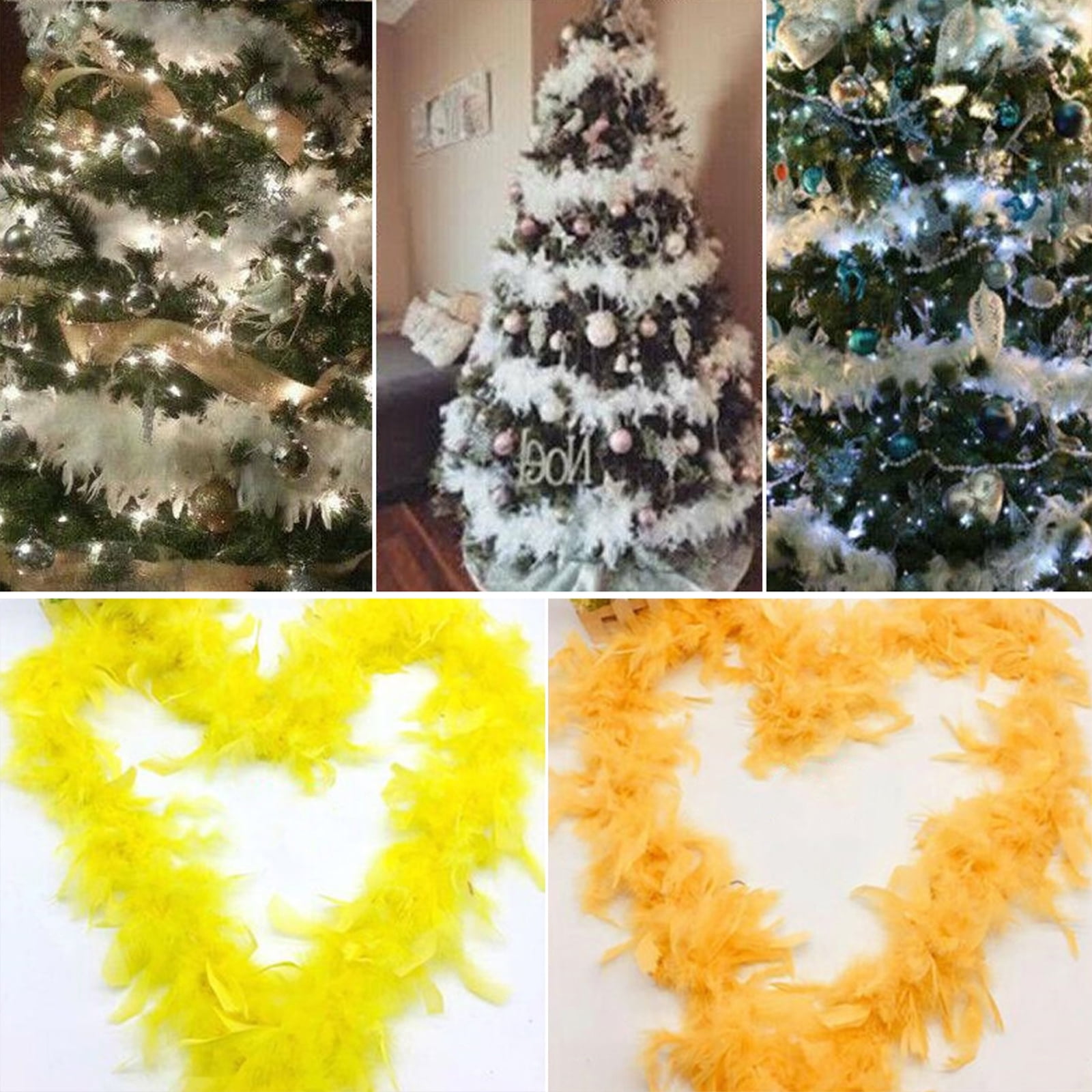 Boas For Party 2 Meters/6.6 Ft Feathers For Dress 7 Colors Dress Boas For  Party Wedding Halloween Costume Christmas Tree - AliExpress