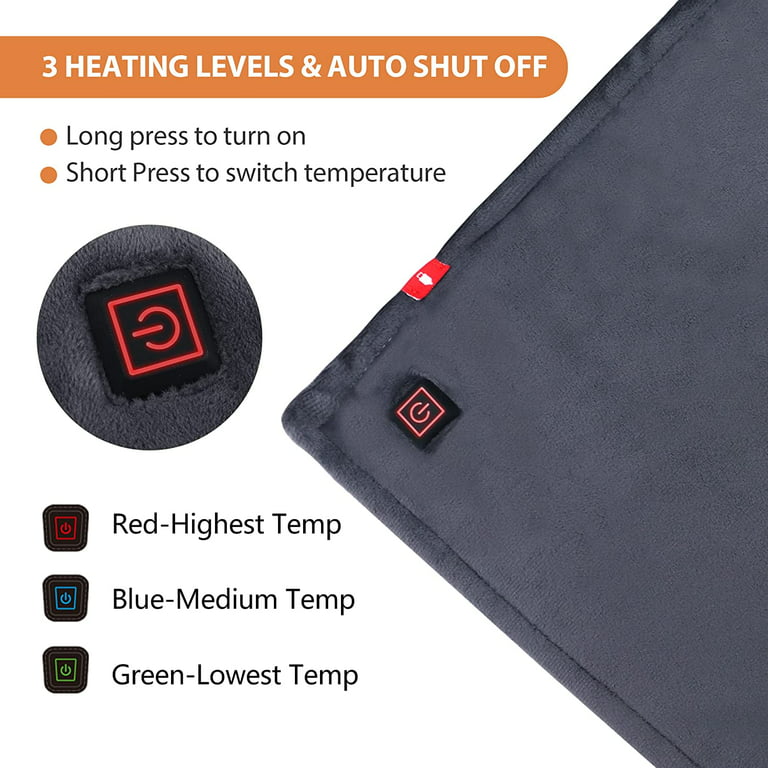 comfheat USB Heated Shoulder Wrap with Vibration Massage for Car