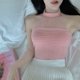 thumbnail image 4 of Camisolas De Mujer Tirantes Adelgazantes De Malla Exterior Costura De Punto Corto Abierto Croptop, 4 of 4