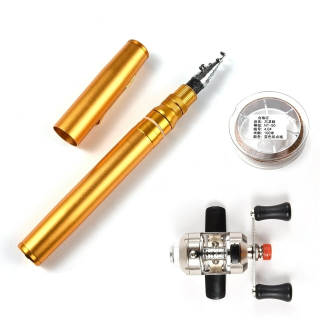 Portable Pocket Telescopic 1.75m Mini Pen Shape Fishing Rod and