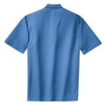 thumbnail image 6 of Sport-Tek K467 Mens Dri-Mesh Polo with Tipped Collar & Piping, Blueberry & Navy - Extra Small, 6 of 6
