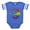 Royal Blue, variant on CafePress - Yin Yang Rainbow_Tr - Cute Infant Baby Football Bodysuit