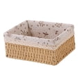 thumbnail image 1 of Cesta de almacenamiento, soporte multifuncional para cosméticos, contenedor de almacenamiento de artículos diversos, organizador para baño, sala L Color Madera, 1 of 8