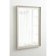 thumbnail image 7 of Kate and Laurel Kobert Transitional Rectangle Wall Mirror, 24 x 36, Tan, Framed Rectangular Statement Vanity Mirror with Fine Linen Texture and Beveled Edge, 7 of 7