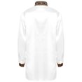 thumbnail image 4 of vastwit Kids Boys Indian Traditional Kurta Top Silky Satin Long Sleeve Button Down Formal Dress Shirts White 14, 4 of 5