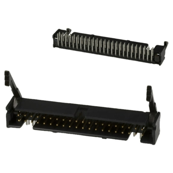 104130-9 Connector Header Through Hole, Right Angle 50 position 0.100 (2.54mm)