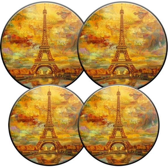 Gas Stove Burner Cover,Electric Stove Top Protector,Easy to Clean,The Iconic Allure of Eiffel Tower in a Vivid Scene