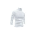 thumbnail image 2 of INSPIRE CHIC Big & Tall Men's Solid Color Turtleneck Long Sleeve Pullover Tops, 2 of 5