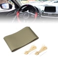 thumbnail image 2 of Funda universal para volante de coche, de piel sintética, color beige, 37-38cm de diámetro, con aguja e hilo, paquete de 3, 2 of 7
