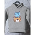 thumbnail image 3 of Cute Cat And Tiger Friends Hoodie Toddler -Image by Shutterstock,  2 Toddler, 3 of 4