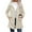 Beige, variant on Women's Coats with Hood for Outdoor Hooded Windbreaker Solid Trench Coat Jacket, Fall Winter Wear, Warm and Waterproof, Winter Clothes for Women,Beige,M