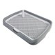 thumbnail image 3 of Caja de arena para inodoro para perros que mantiene las patas y los suelos limpios para interiores con entrada abierta para perros pequeños y Gris oscuro, 3 of 8