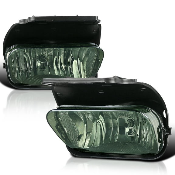 Spec-D Tuning Smoke Bumper Driving Fog Lights Bulbs Switch Compatible with 2003-2006 Chevy Silverado, 2002-2006 Avalanche, L R Pair Assembly