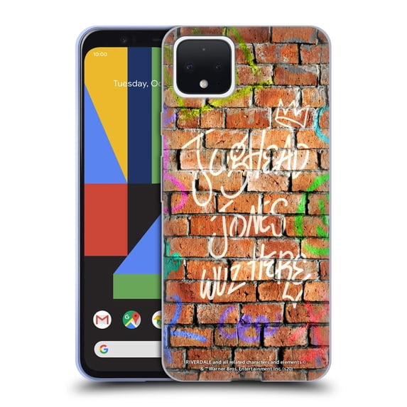 Head Case Designs Officially Licensed Riverdale Jughead Jones Jughead Wuz Here Brick Wall Soft Gel Case Compatible with Google Pixel 4