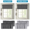 thumbnail image 5 of Fusipu Crinkle Effect Valance Blackout Valance Soft Silky Attractive Colors, 5 of 8