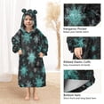 thumbnail image 4 of BZSMCE Wearable Blanket Hoodie Fashion Snowteal Home Wear, 4 of 7