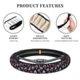 thumbnail image 5 of Uemuo Mushroom Doodle Printed Car Elastic Steering Wheel Cover - Universal Car Accessory for Diverse Cars Anti-Slip, and Comfortable- 15", 5 of 8