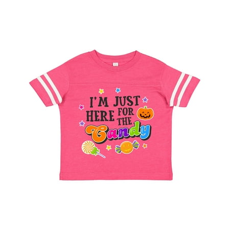 

Inktastic Im Just Here for the Candy Gift Toddler Boy or Toddler Girl T-Shirt