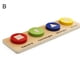 thumbnail image 2 of Gwong Juguete Geométrico de madera Fracción de matemáticas Puzzle emparejamiento apilador juego educativo niños juguete Gwong 30005050, 2 of 7