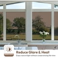 thumbnail image 6 of rabbitgoo One Way Window Film Daytime Privacy Mirror Window Tint for Home Office, Heat Control Sun Blocking Anti UV Reflective Tinting Film Glass Window & Door Covering, Brown Silver, 6 of 10