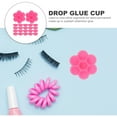 thumbnail image 5 of HORIALENCE 200 Pcs Conteneur de Colle pour Cils, Support de Colle pour Cils en Forme de Fleur pour Débutants en Maquillage, Rentrée Scolaire, 5 of 5