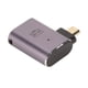 thumbnail image 2 of Adaptador HD hembra a Micro HD de ángulo izquierdo con luz LED, 48Gbps, compatible con resolución 8K, convertidor Plug and Play HD a Micro HD, 2 of 8