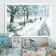 thumbnail image 1 of Designart Winter Park At Christmas Traditional Framed Wall Art, 1 of 4