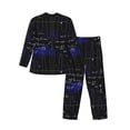 thumbnail image 2 of Bingfone Men'S Pajama Set 2 Piece Loungewear Pjs, Long Sleeve With Pajama Pants-Mathematica Science, 2 of 9