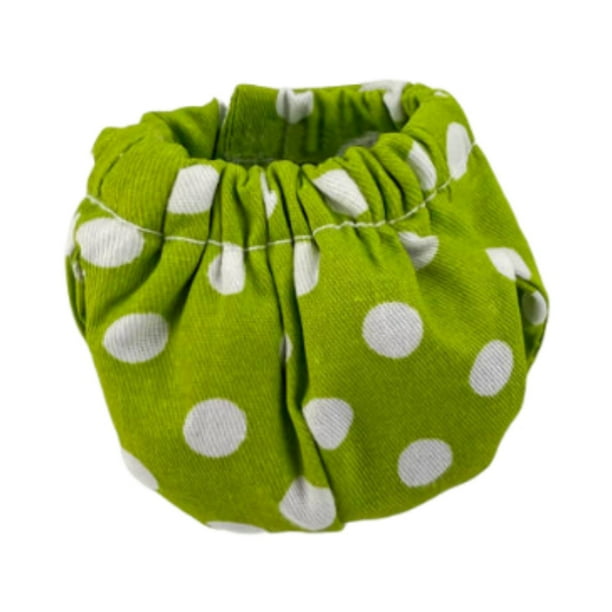 Pañal de ardilla, cintura ajustable, fácil de limpiar, lavable, absorbente, sin fugas, pequeño verde