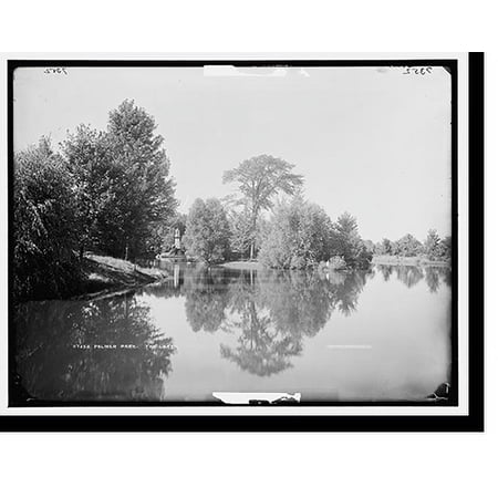 Historic Print, Palmer Park, the lake, 18" x 24"