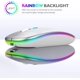 thumbnail image 3 of BioRing Ratón óptico inalámbrico Bluetooth para juegos, color morado,White, 3 of 6