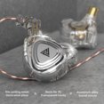 thumbnail image 2 of stanreset ZX3 Écouteurs Filaires 109dB 3.5mm Stéréo Réduction de Bruit Intra-Auriculaires Casque Intérieur Extérieur Appels Vocaux Course Type 3 avec Micro 1ensemble, 2 of 6