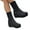 Black, variant on POROPL Womens Boots Mid Calf Wedge Sock Shoes,Boots Size 9.5