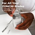 thumbnail image 2 of Contenedor para desechar hojas de afeitar ZOMCHI, acero inoxidable plateado, 2 of 8