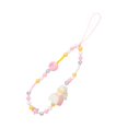 thumbnail image 3 of Yinanstore Beaded Wrist Strap Handbag Pendant Multifunctional Fashion Phone Chain Strap Yellow, 3 of 8