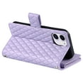 thumbnail image 5 of for iPhone 11 Wallet Case with Card Holder & Kickstand & Wrist Strap, Flip Folio Book Style PU Leather Shockproof Protective Phone Cover with Crossbody Strap for iPhone 11, Purple, 5 of 11