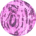 thumbnail image 1 of Ahgly Company Indoor Round Abstract Pink Modern Area Rugs, 3' Round, 1 of 4
