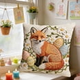 thumbnail image 4 of Wooowa 18 Inch Easter Short Lint Pillow Cover, Cute Embroidered Throw Pillowcase, Soft Plush Decor Cover, Sofa Bedroom Living Room Decor, Easter Home Indoor Festive Decoration, 4 of 6