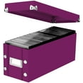 SnapNStore DVD Media Containers, CD Storage Box, Berry, 2 Pk