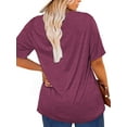 thumbnail image 4 of XCHQRTI Pumpkin Plus Size Women Tshirt Its Fall Yall Thanksgiving Short Sleeve Graphic Tees, 4 of 8