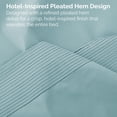 thumbnail image 4 of Southshore Fine Linens Vilano Pleats 3 Piece Extra Deep Pocket Sheet Set, 21-Inch Deep Pocket Bed Sheets with Flat Sheet and Pillowcase, Extra Soft Brushed Microfiber, Twin, Sky Blue, 4 of 9