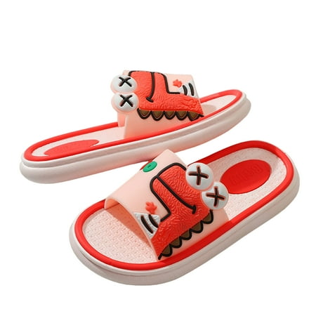 

Little Kids Toddlers Sandals Boys Girls EVA Slides Sandals Cute Dinosaur Non-Slip Shower Sandals Slip-on Beach Pool Slippers Indoor Outdoor Summer Slippers