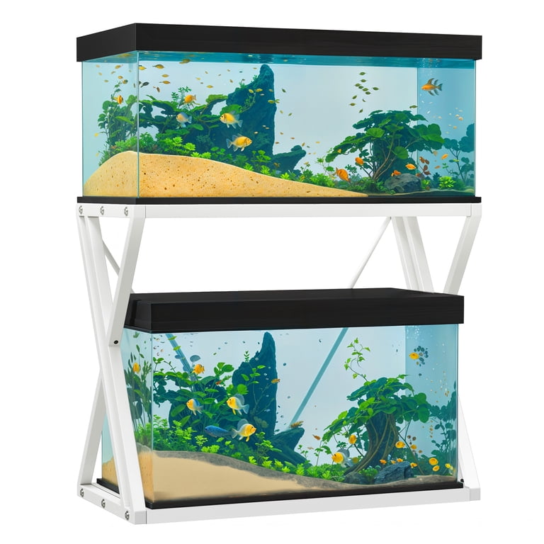 Dextrus Z-Shape 10-40 Gallon Double-Layer Storage Metal Fish Tank