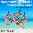 thumbnail image 4 of Señuelos eléctricos de pesca para natación robótica, señuelos recargables por USB, Swimbaits multiarticulados con luz LED, señuelos duros, aparejos de pesca, 4 of 8