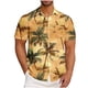 thumbnail image 1 of Mens Casual Manga Corta Botón Abajo Camisas Turndown Cuello Hawaii Impresión Botón Camisa Cardigan, 1 of 5