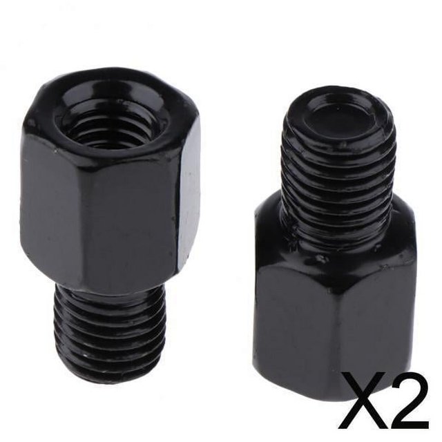 Perno adaptador del espejo retrovisor,Adaptador de rosca derecha izquierda,Tornillo de rosca inversa positiva,Perno izquierdo derecho,Tornillo de conversión del adaptador de rosca 2 piezas