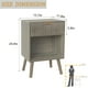 thumbnail image 3 of Mesita de noche Fultyle Mid Century Modern con cajón gris, 3 of 7